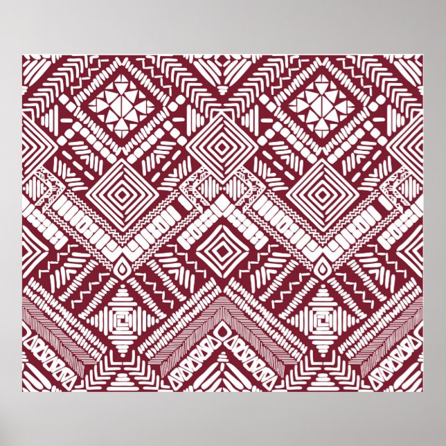 Poster Motif transparent Aztec (Devant)