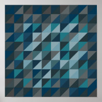 Motif triangle géométrique en bleu et gris
