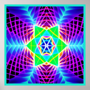 Poster Motif vif coloré