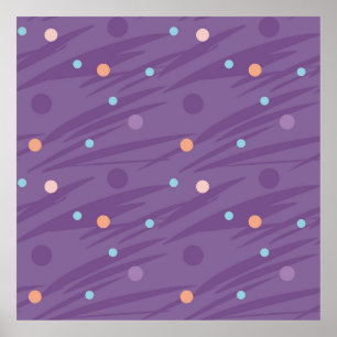 Poster motif violet Abstrait sans soudure avec cercles et