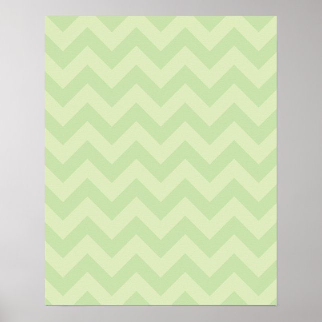 Poster Motif ZigZag vert (Devant)