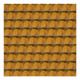 Poster Motifs Citrouilles peints