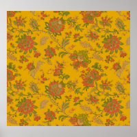 motifs d'art mughal et frontières textile ethnie n
