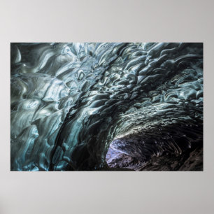 Poster Motifs de paroi de grotte de glace