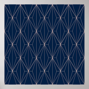 Poster Motifs géométriques sans couture. Rh géométrique A