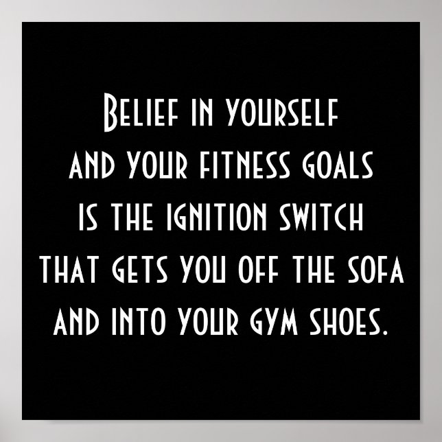 Poster Motivation à l'exercice (Devant)