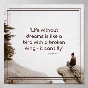 Poster Motivation - Citation de vie inspirante