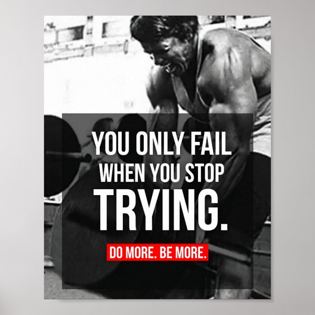 Poster Motivation de la musculation (Devant)