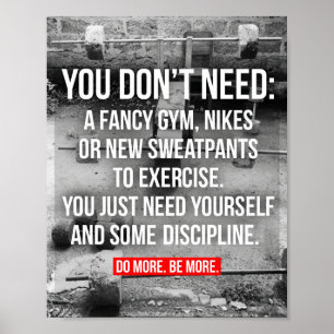 Poster Motivation de la musculation