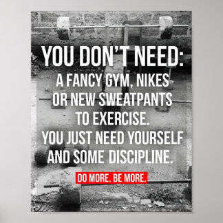 Poster Motivation de la musculation