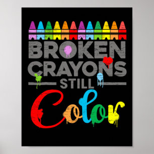Poster Motivation De La Santé Dire Crayons Cassés Toujour