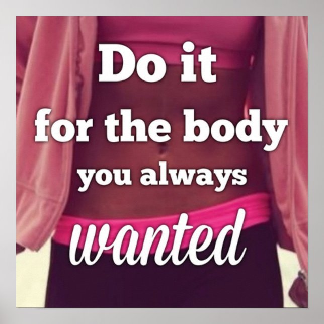 Poster Motivation de l'entraînement (Devant)