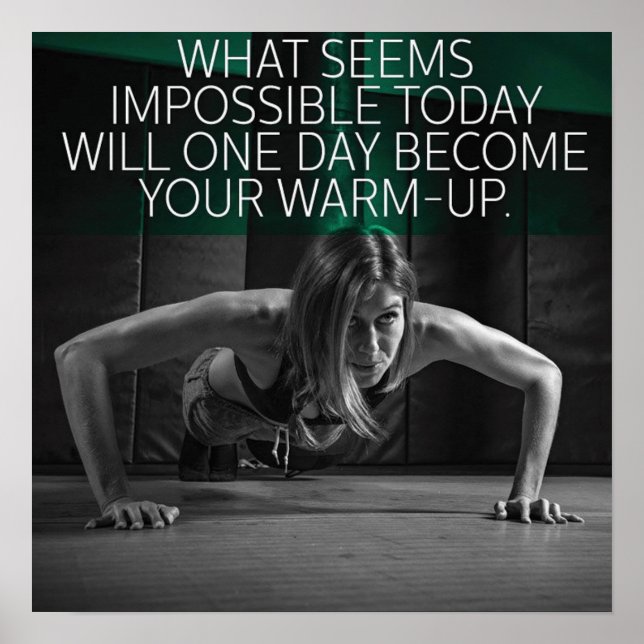 Poster Motivation de l'entraînement (Devant)