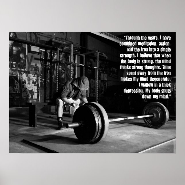 Poster Motivation de l'entraînement (Devant)