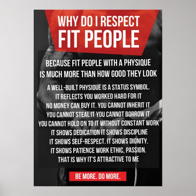 Poster Motivation de l'entraînement (Devant)