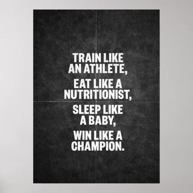 Poster Motivation de l'entraînement (Devant)