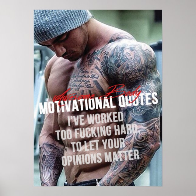 Poster Motivation de l'entraînement (Devant)