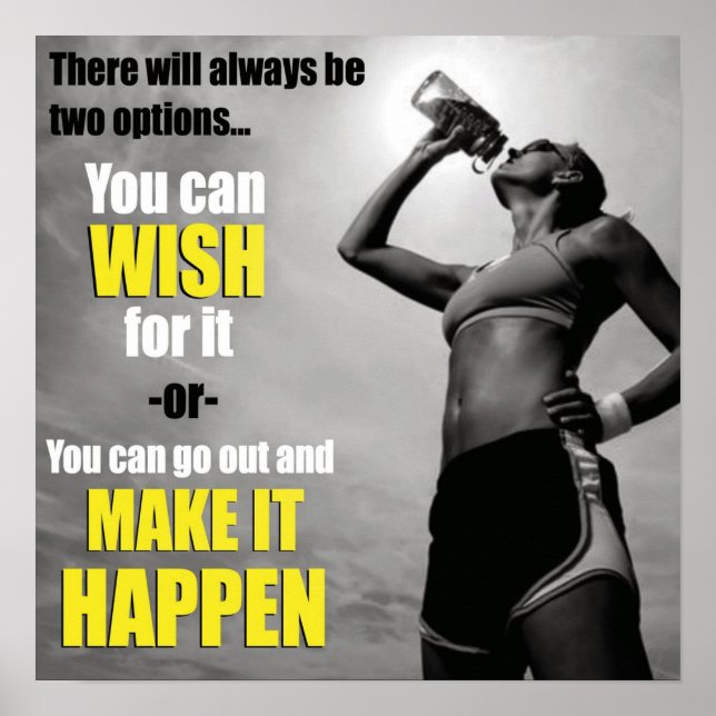 Poster Motivation de l'entraînement (Devant)