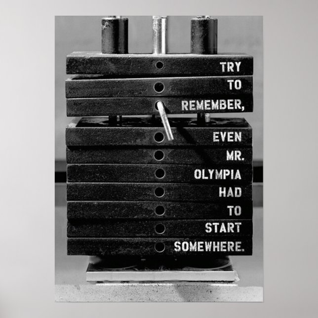 Poster Motivation de l'entraînement (Devant)