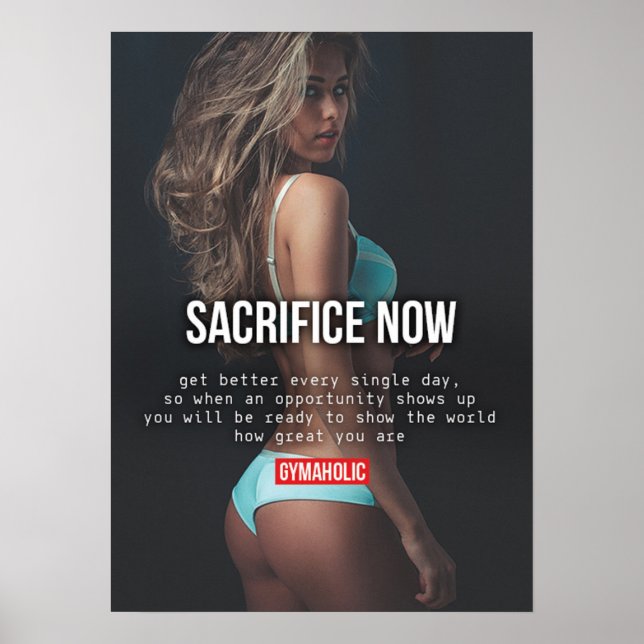 Poster Motivation de l'entraînement (Devant)