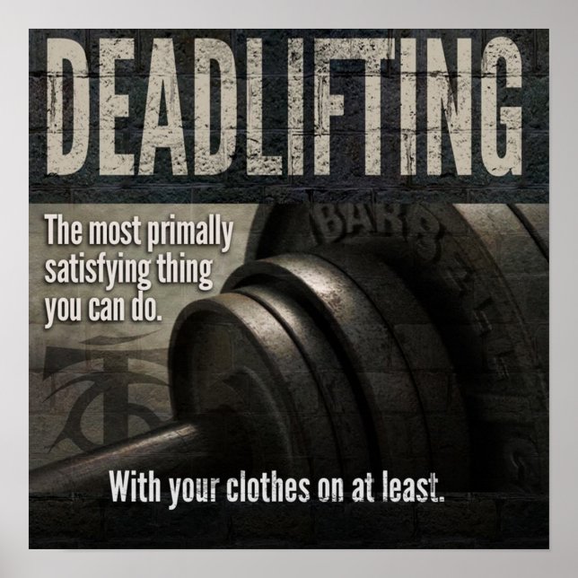 Poster Motivation de l'entraînement (Devant)