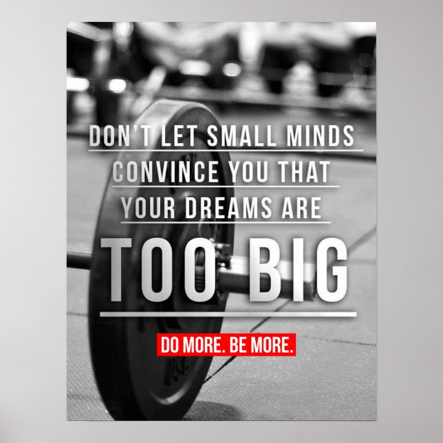 Poster Motivation de l'entraînement (Devant)