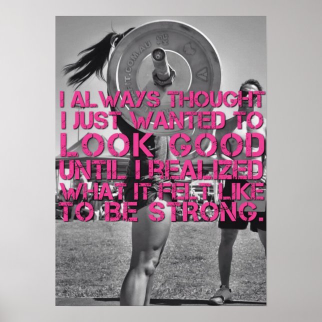 Poster Motivation de l'entraînement (Devant)