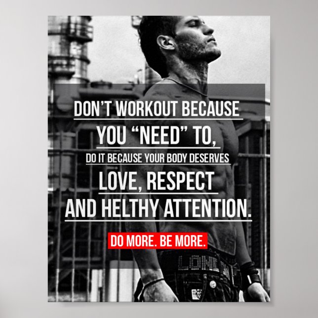 Poster Motivation de l'entraînement (Devant)