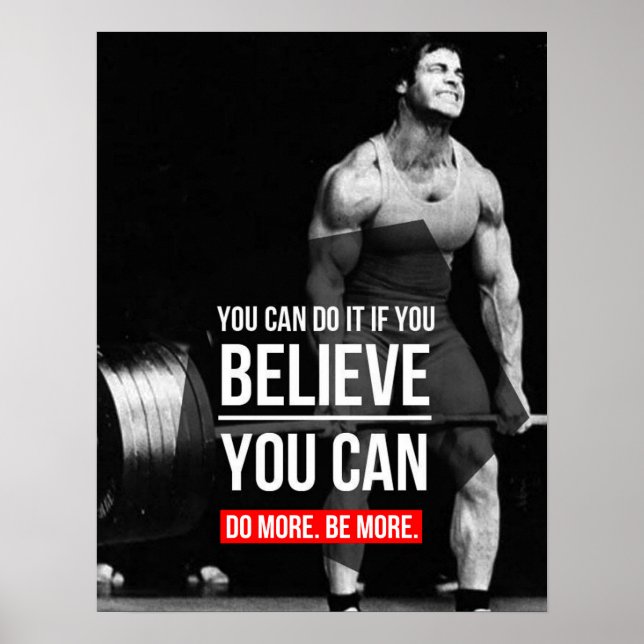 Poster Motivation de l'entraînement (Devant)