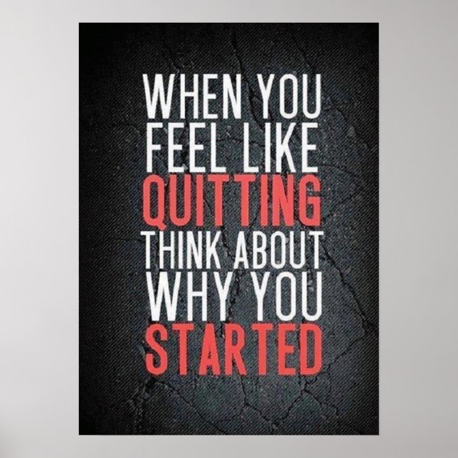 Poster Motivation de l'entraînement (Devant)