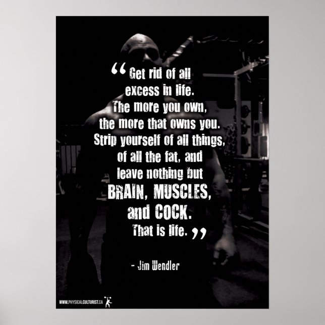 Poster Motivation de l'entraînement (Devant)