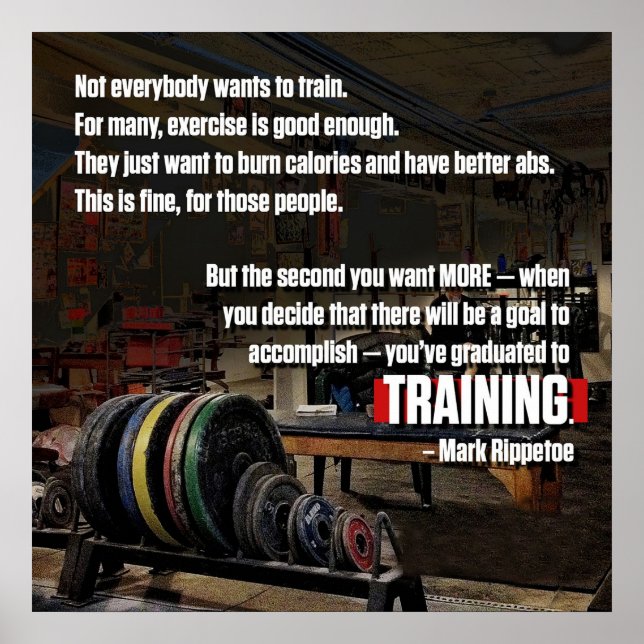 Poster Motivation de l'entraînement (Devant)