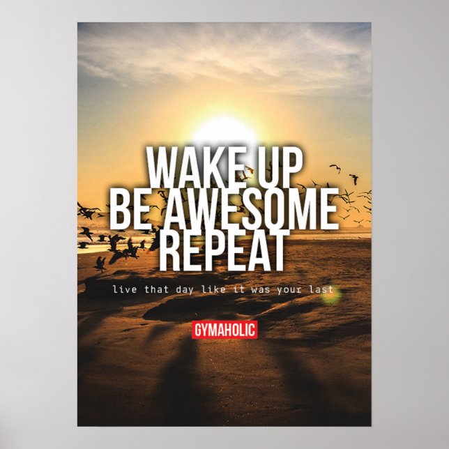 Poster Motivation de l'entraînement (Devant)