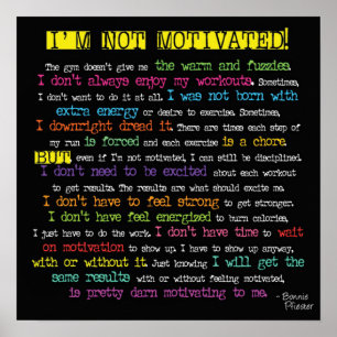 Poster Motivation de l'entraînement
