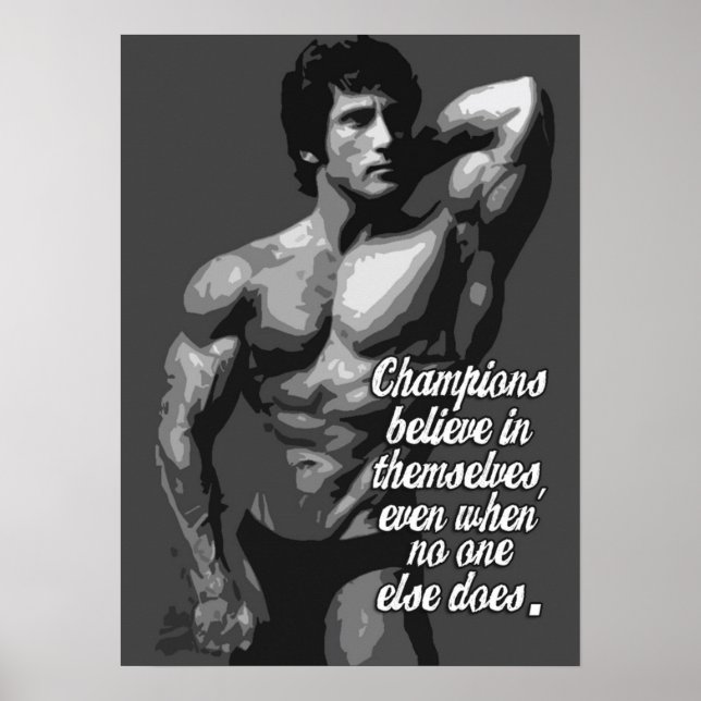 Poster Motivation de l'entraînement (Devant)