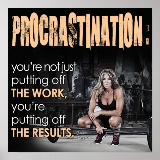 Poster Motivation de l'entraînement (Devant)
