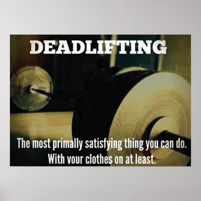 Poster Motivation de l'entraînement (Devant)