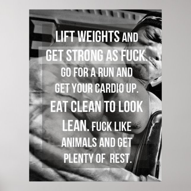 Poster Motivation de l'entraînement (Devant)