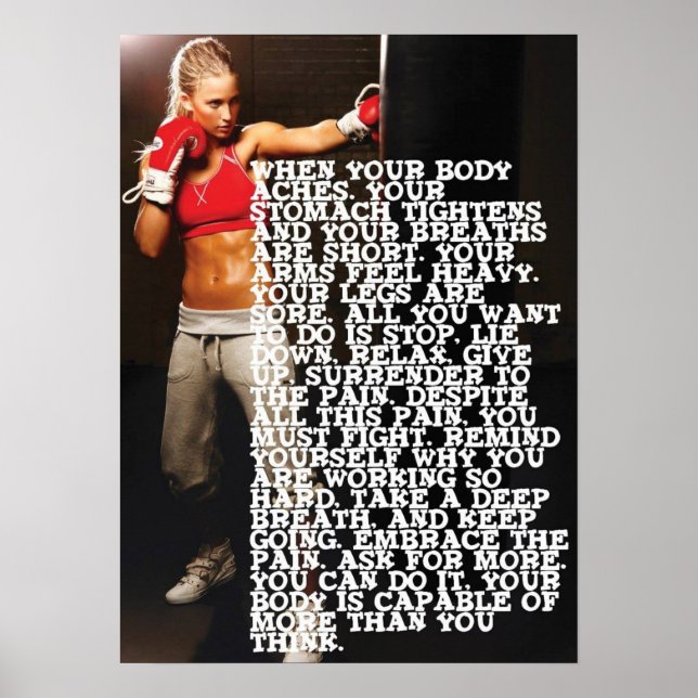 Poster Motivation de l'entraînement (Devant)