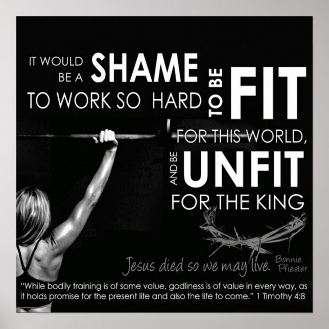 Poster Motivation de l'entraînement (Devant)