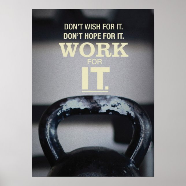 Poster Motivation de l'entraînement (Devant)