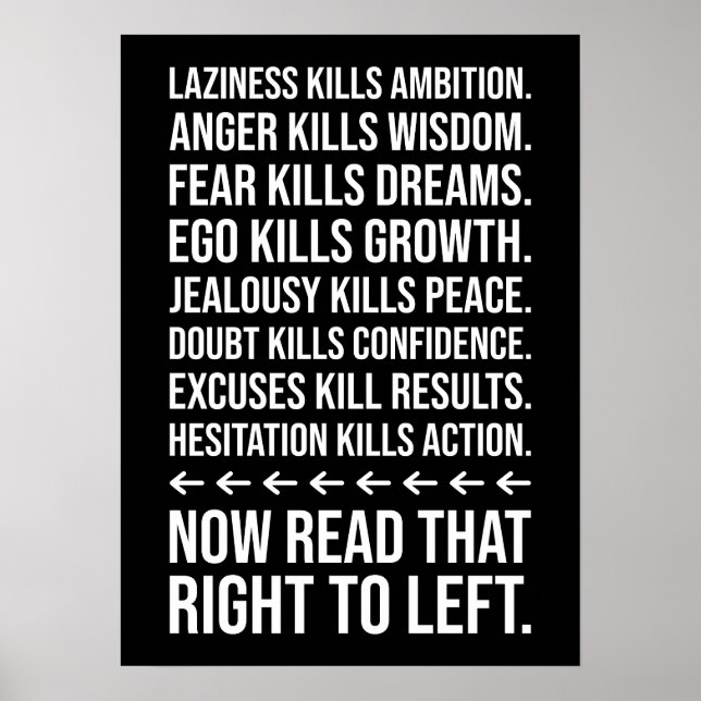 Poster Motivation De Succès, Gymnase, Hustle, Grind Inspi (Devant)