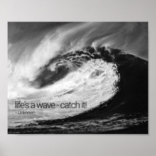 Poster Motivation des vagues géantes