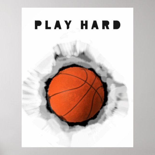 Poster Motivation du basket-ball (Devant)