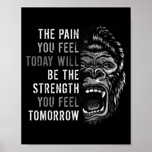 Poster Motivation Entraînement Et Citations De Gym Mindse