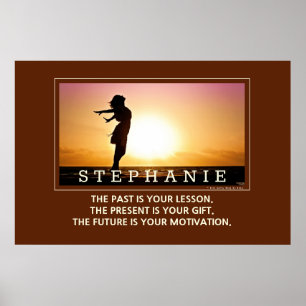 Poster MOTIVATION FUTURE personnalisée Citation inspirée