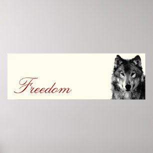 Poster Motivation Loup Gris Imprimer