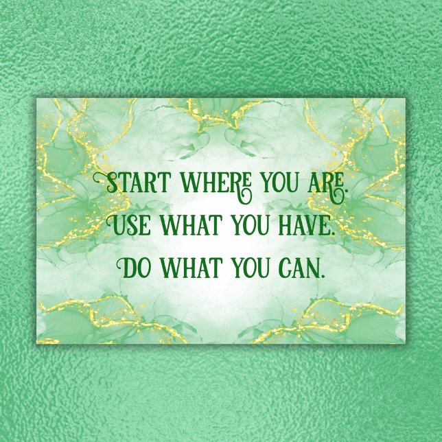 Poster Motivation positive Début Où vous êtes | (Créateur téléchargé)