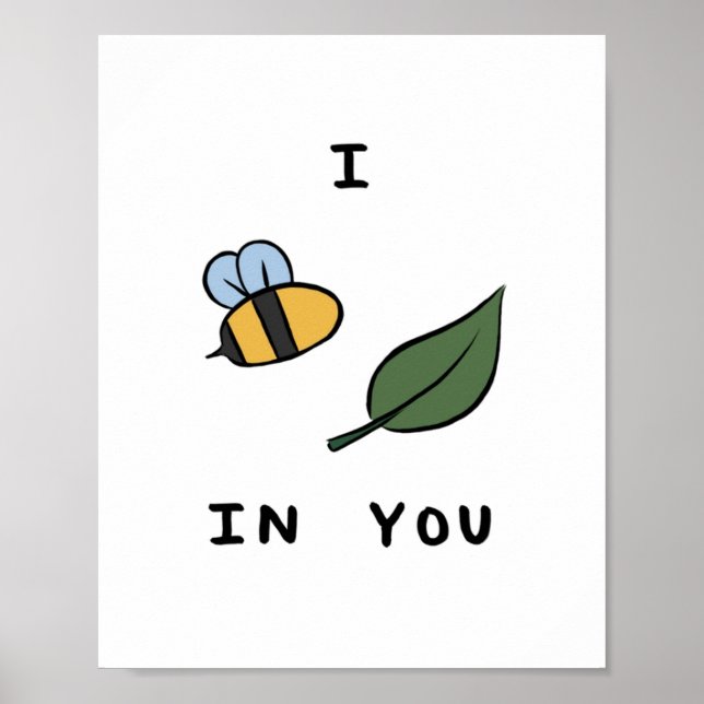 Poster Motivation Puns Beeleaf (Devant)