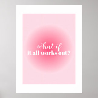 Poster Motivation rose simple